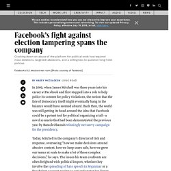 Facebook fights election tampering