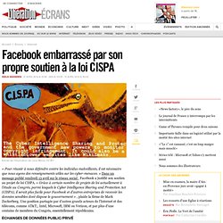 Facebook embarrassé par son propre soutien à la loi CISPA