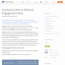 Facebook Metrics Defined: Engagement Rate