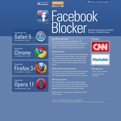Facebook Blocker: An Extension for Safari, Chrome, Firefox and Opera, from your friends at /// Webgraph