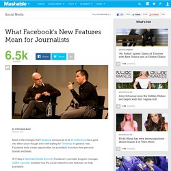 What Facebook's New Features Mean for Journalists