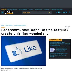 Facebook's new Graph Search features create phishing wonderland