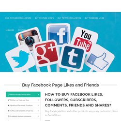 Buy Facebook Friends, Followers and Comments, Photo & Post Likes