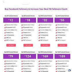 Get Real Facebook Followers At Affordable Price on Famups