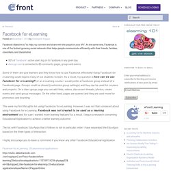 Facebook for eLearning