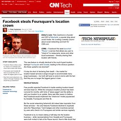 steals Foursquare's location crown