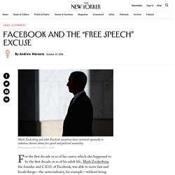 Facebook and the “Free Speech” Excuse