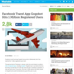 Facebook Travel App Gogobot Hits 1 Million Registered Users