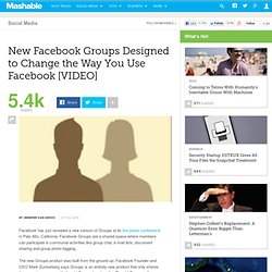 New Facebook Groups Designed to Change the Way You Use Facebook