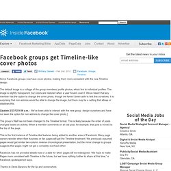 Facebook groups get Timeline-like cover photos