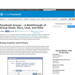 Facebook Groups – A Walkthrough of Group Email, Docs, Chat, and More