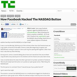 How Facebook Hacked The NASDAQ Button