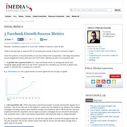 5 Facebook Growth Success Metrics