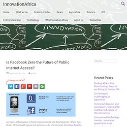 Is Facebook Zero the Future of Public Internet Access?