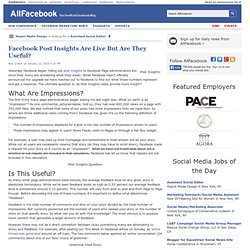Facebook Post Insights Are Live But Are They Useful?