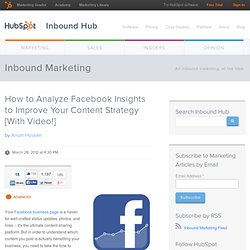 How to Analyze Facebook Insights to Improve Your Content Strategy [With Video!]