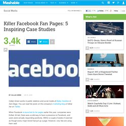 Killer Facebook Fan Pages: 5 Inspiring Case Studies