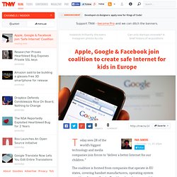 Apple, Google & Facebook Join 'Safe Internet' Coalition