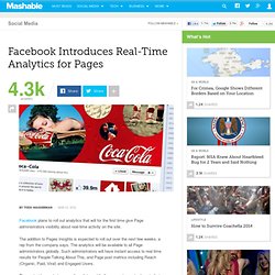 Facebook Introduces Real-Time Analytics for Pages