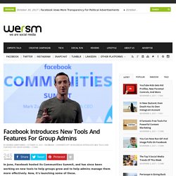 Facebook Introduces New Tools And Features For Group Admins