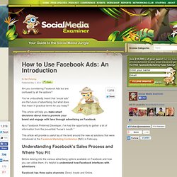 How to Use Facebook Ads: An Introduction