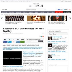 Facebook IPO: Live Updates On FB's Big Day