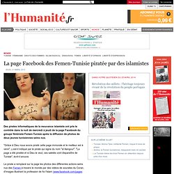 La page Facebook des Femen-Tunisie piratée par des islamistes