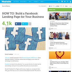 HOW TO: Build a Facebook Landing Page for Your Business