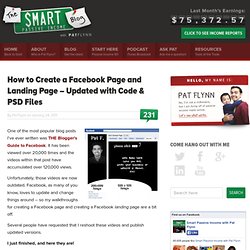 How to Create a Facebook Page and Landing Page (UPDATED!)