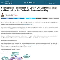Facebook Study On Language And Personality