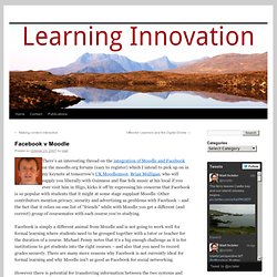 Facebook v Moodle &lt; Virtual Learning »
