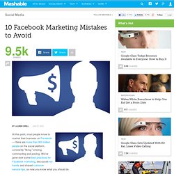 10 Facebook Marketing Mistakes to Avoid