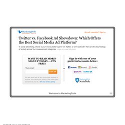 Twitter vs. Facebook Ad Showdown: Which Offers the Best Social Media Ad Platform?