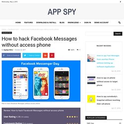 How to hack Facebook Messages without access phone