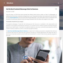 Get the Best Facebook Messenger Bots for Business