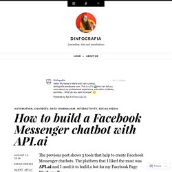 How to build a Facebook Messenger chatbot with API.ai
