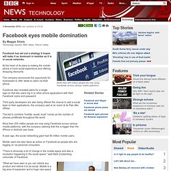 Facebook eyes mobile domination