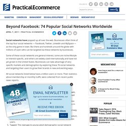 Beyond Facebook: 74 Popular Social Networks Worldwide