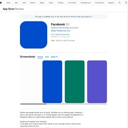 ‎Facebook on the App Store