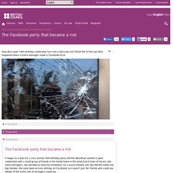 The Facebook party that became a riot