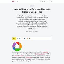 How to Move Your Facebook Photos to Picasa & Google Plus