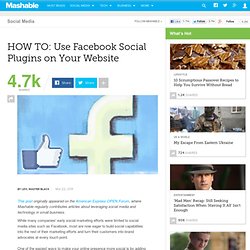 HOW TO: Use Facebook Social Plugins on Your Website