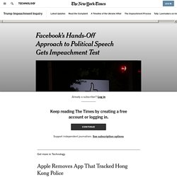 Facebook’s Hands-Off Approach to Political Speech Gets Impeachment Test