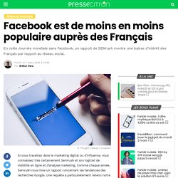 Facebook est de moins en moins populaire auprès des Français