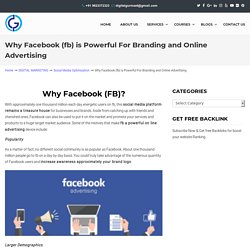 Facebook is Powerful for Branding and Online Advertising