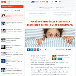 Facebook's "Premium" - A User's Nightmare?