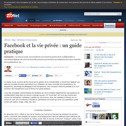 Facebook et la vie privée : un guide pratique