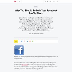 Why You Should Smile in Your Facebook Profile Photo