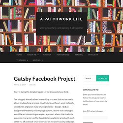 Gatsby Facebook Project « A Patchwork Life