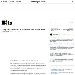 Why Did Facebook Buy an e-Book Publisher?